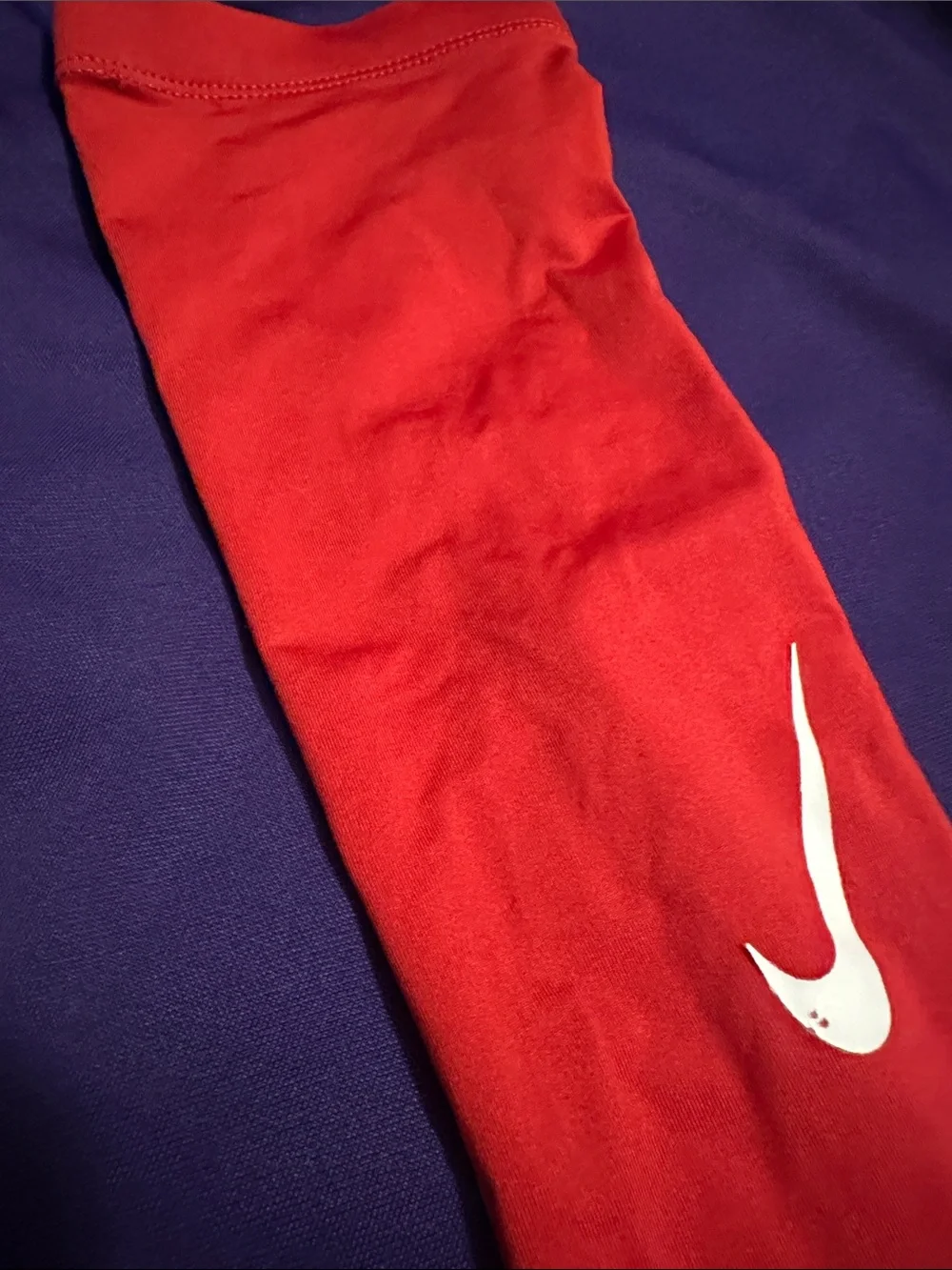 Nike, Red arm sleeve, men baseball , left arm